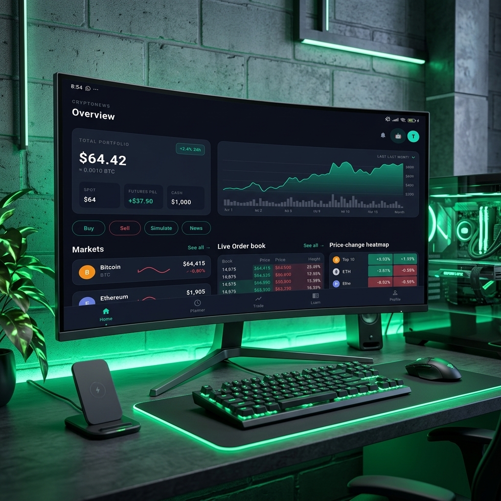 CryptoPlanner Operating System Dashboard